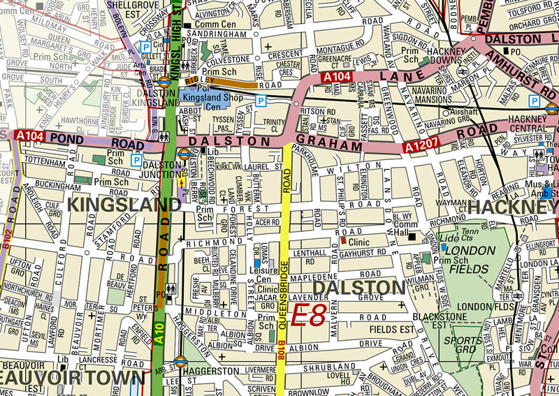 Hackney London Borough Map | I Love Maps