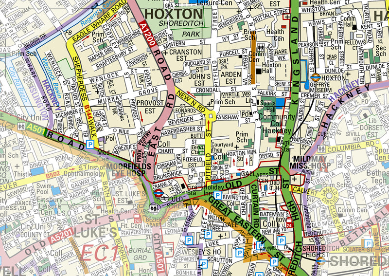 Hackney London Borough Map | I Love Maps