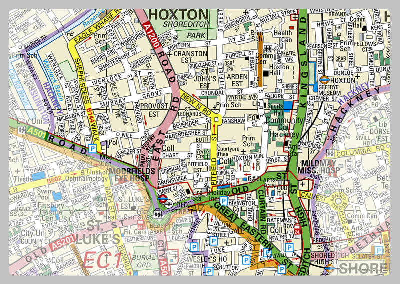 Hackney London Borough Map