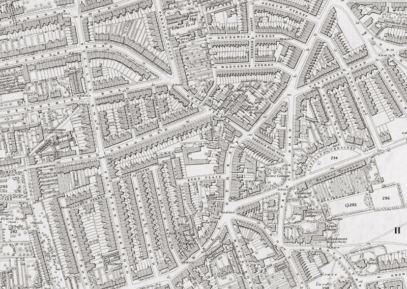London 1872 Ordnance Survey Map - Sheet XIX - Hackney