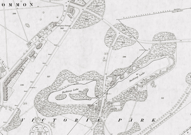 London 1872 Ordnance Survey Map - Sheet XIX - Hackney