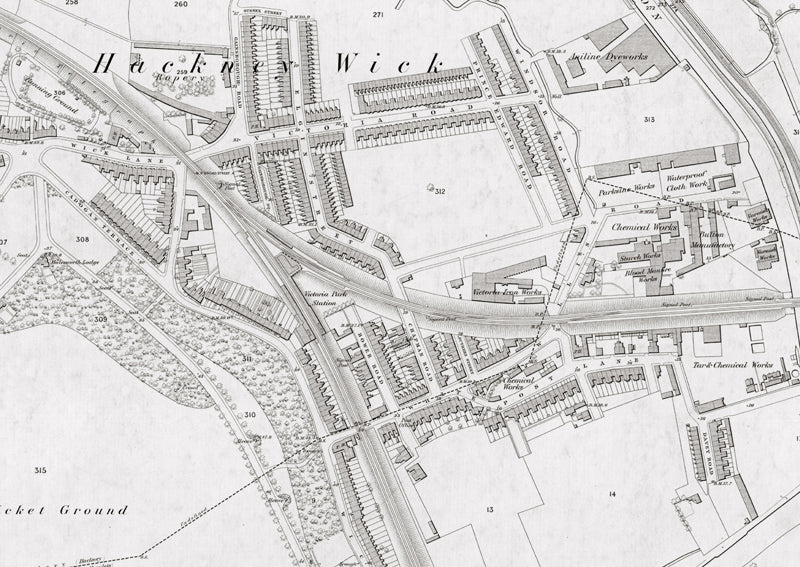 London 1872 Ordnance Survey Map - Sheet XIX - Hackney