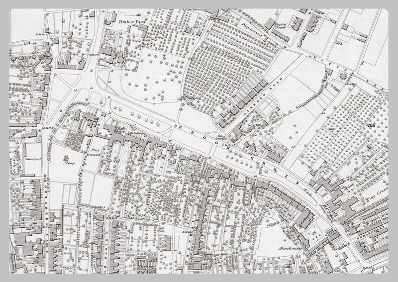 London 1872 Ordnance Survey Map - Sheet XLI - Hammersmith