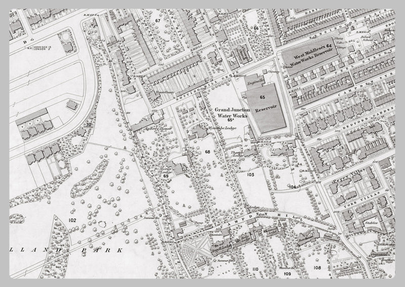 London 1872 Ordnance Survey Map - Sheet XLI - Hammersmith– I Love Maps