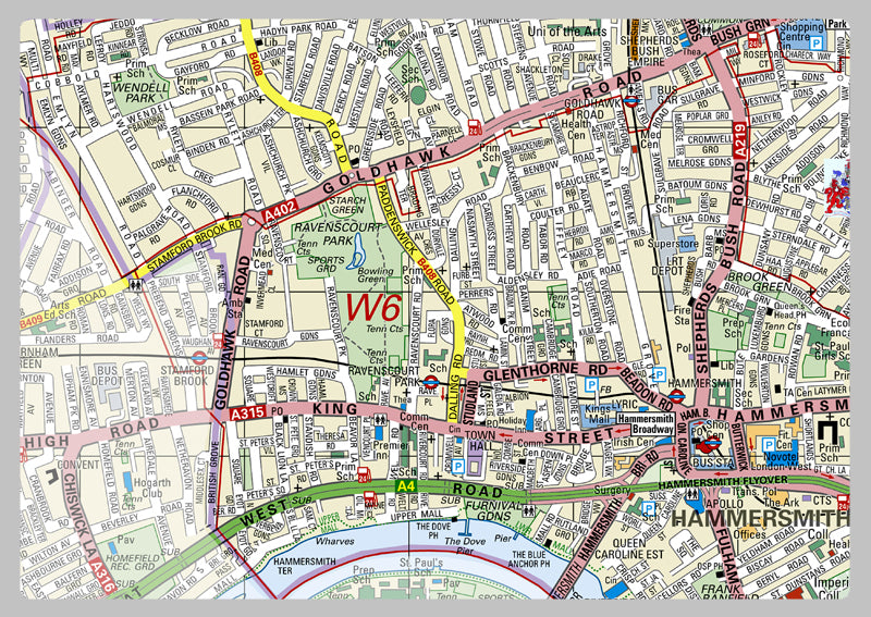 Hammersmith & Fulham London Borough Map