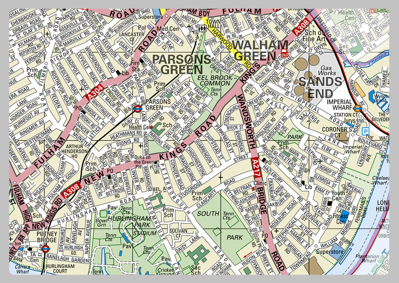 Hammersmith & Fulham London Borough Map– I Love Maps