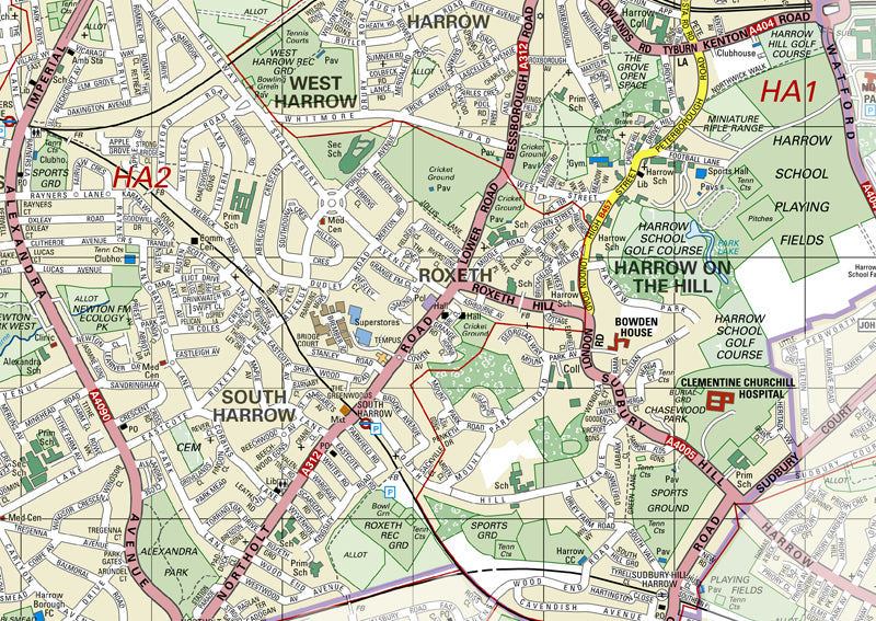 Harrow Rd Harrow London Borough Map– I Love Maps