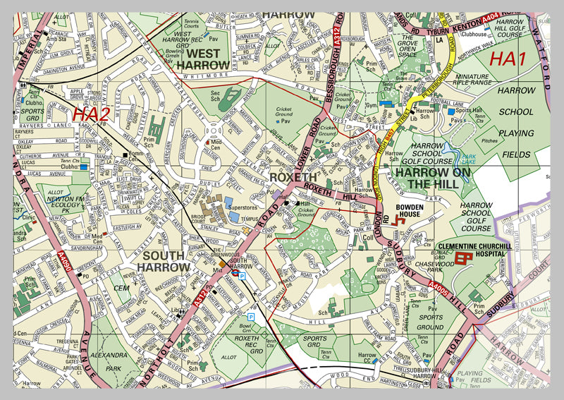 Harrow London Borough Map