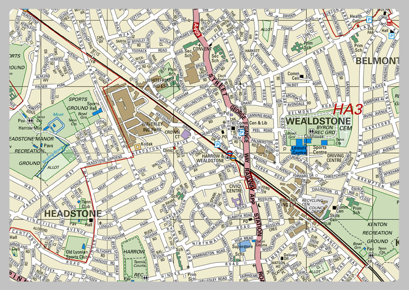 Harrow London Borough Map