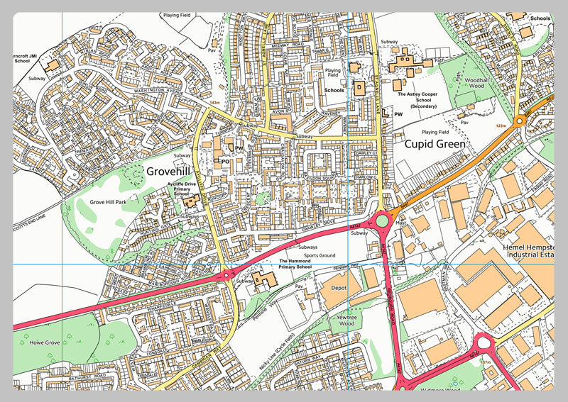 Hemel Hempstead Street Map