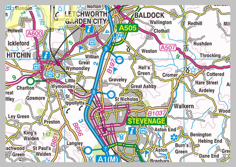 Herts Postcode Hertfordshire County Map– I Love Maps