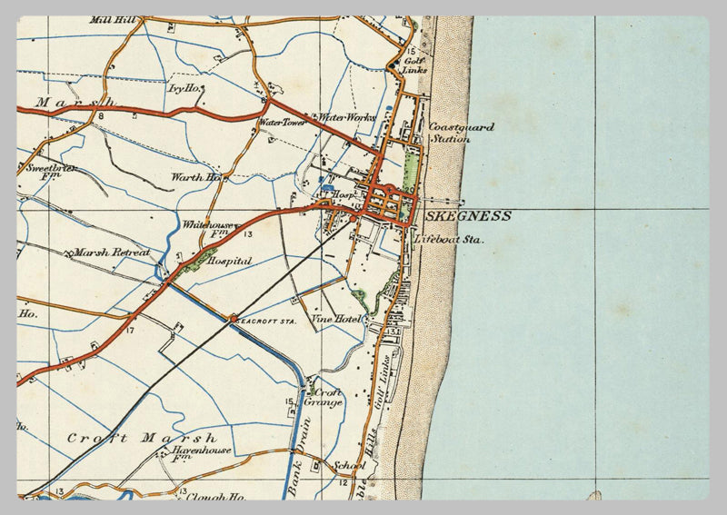 1920 Collection - Horncastle & Skegness Ordnance Survey Map