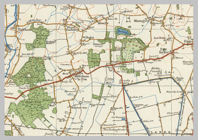 1920 Collection - Horncastle & Skegness Ordnance Survey Map