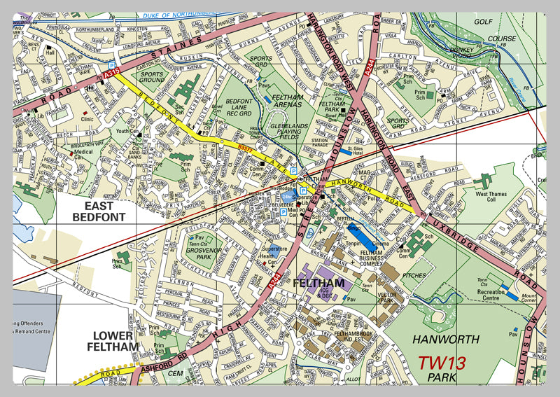 Hounslow London Borough Map