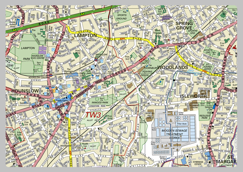 Hounslow London Borough Map