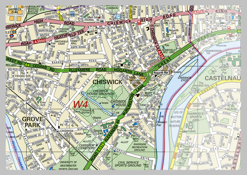 Hounslow London Borough Map