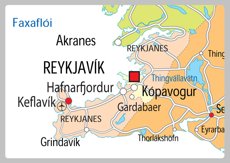 Iceland Political Map– I Love Maps