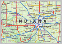 Indiana State Physical Map I Love Maps Indiana1 200x142 Crop Center 