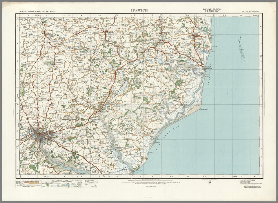 1920 Collection - Ipswich Ordnance Survey Map
