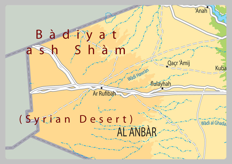 Iraq Physical Map
