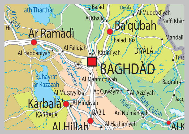 Iraq Political Map