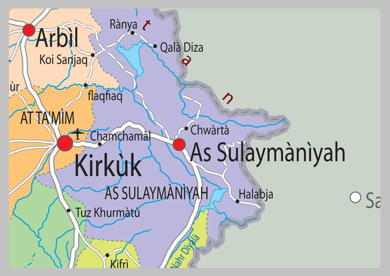 Iraq Political Map