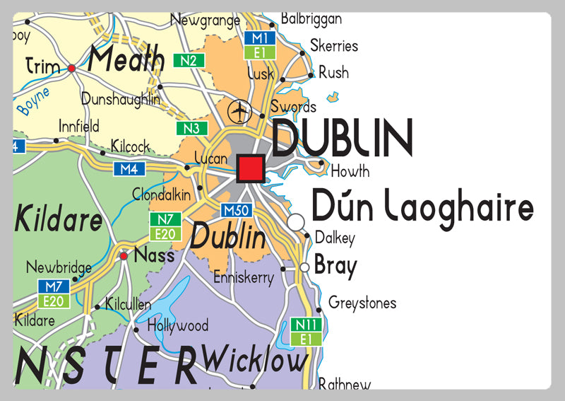 Ireland Political Map