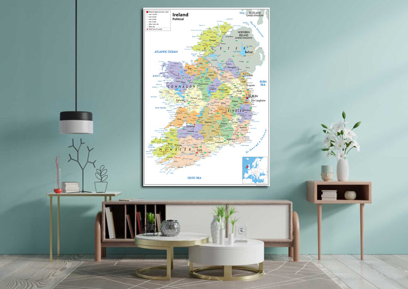 Ireland Political Map