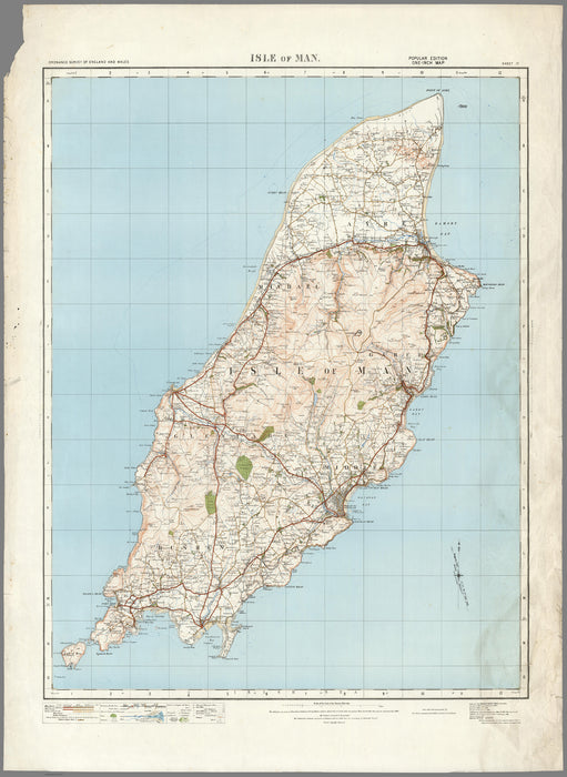 1920 Collection - Isle of Man Ordnance Survey Map