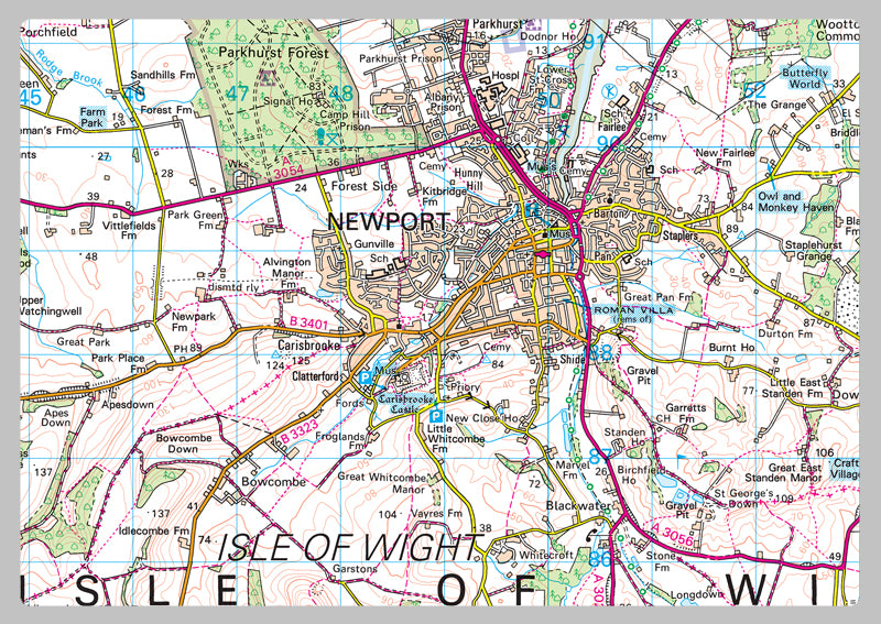 Isle Of Wight County Map