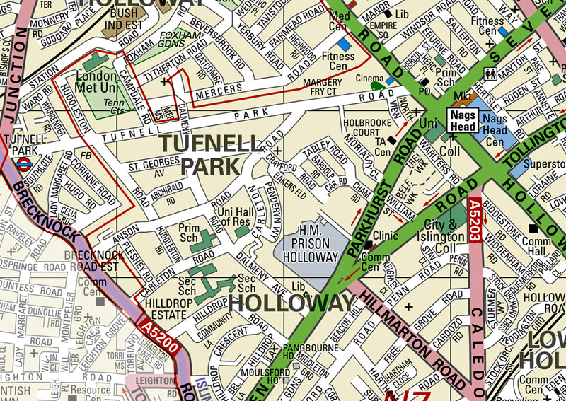 Islington London Borough Map I Love Maps