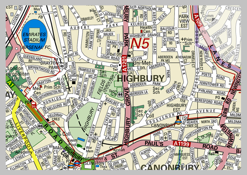 Islington London Borough Map
