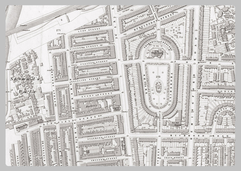London 1872 Ordnance Survey Map - Sheet XVII - Islington