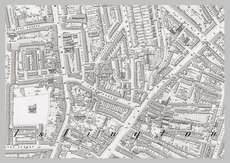 London 1872 Ordnance Survey Map - Sheet XVII - Islington