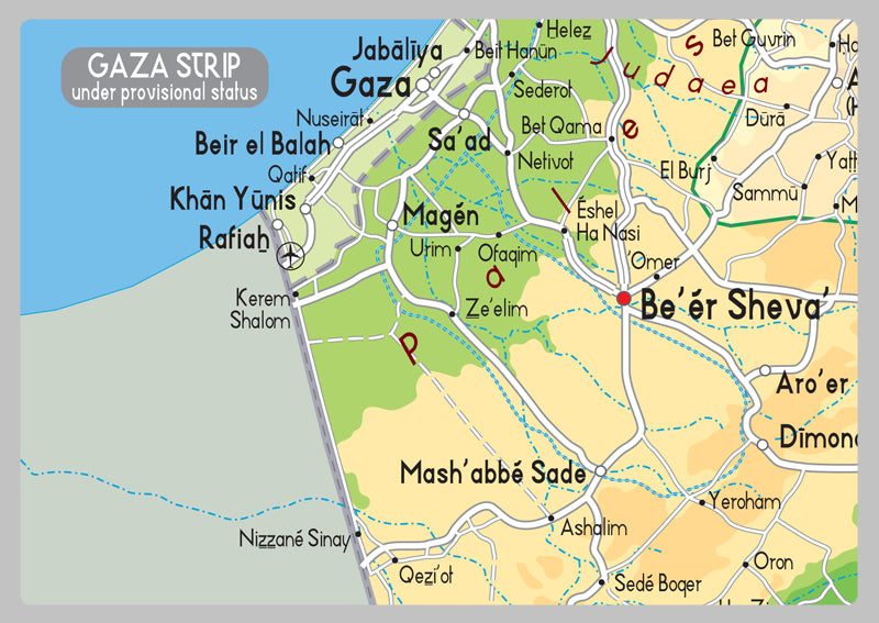 Istanbul Israeli Map Israel Physical Map– I Love Maps