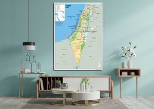 Israel Physical Map– I Love Maps