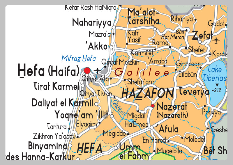 Israel Political Map