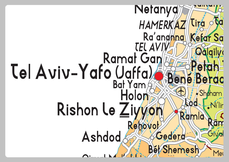 Israel Political Map