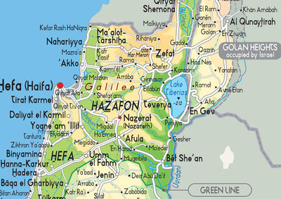 Illustrated Map of Israel– I Love Maps