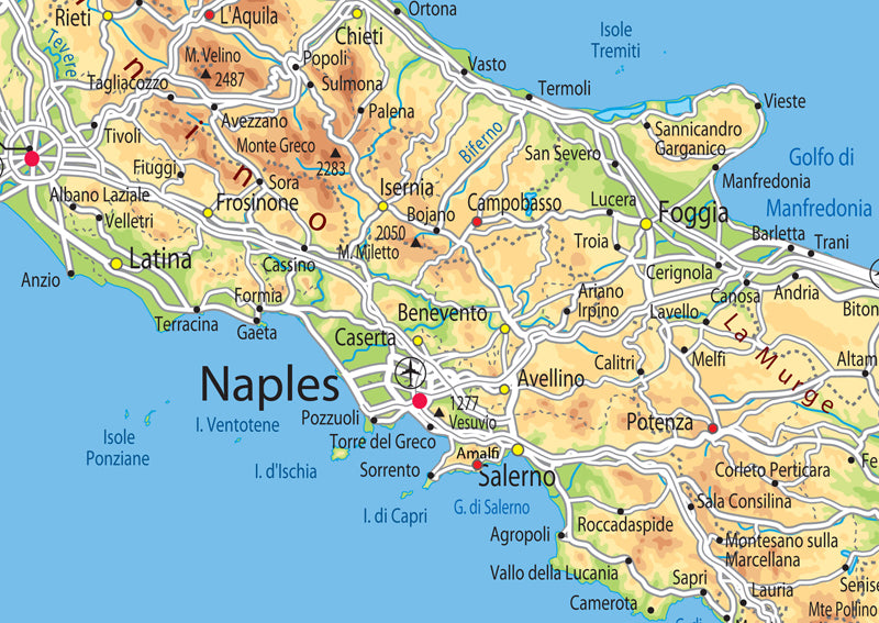 Illustrated Map of Italy