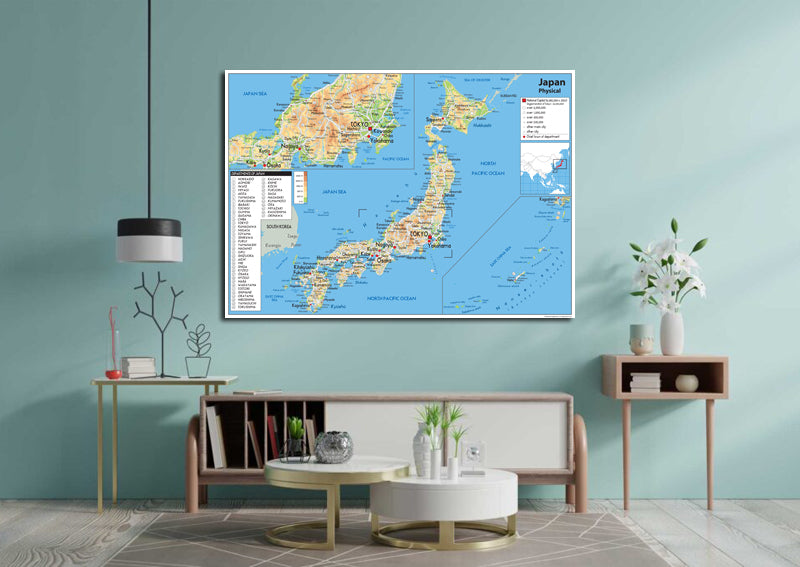 Japan Physical Map