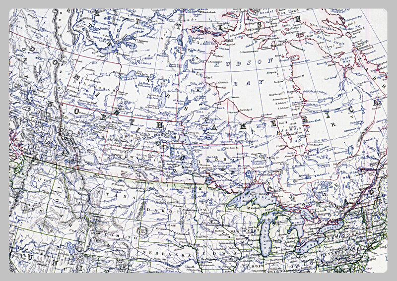 1861 - Map of North America by Keith Johnston