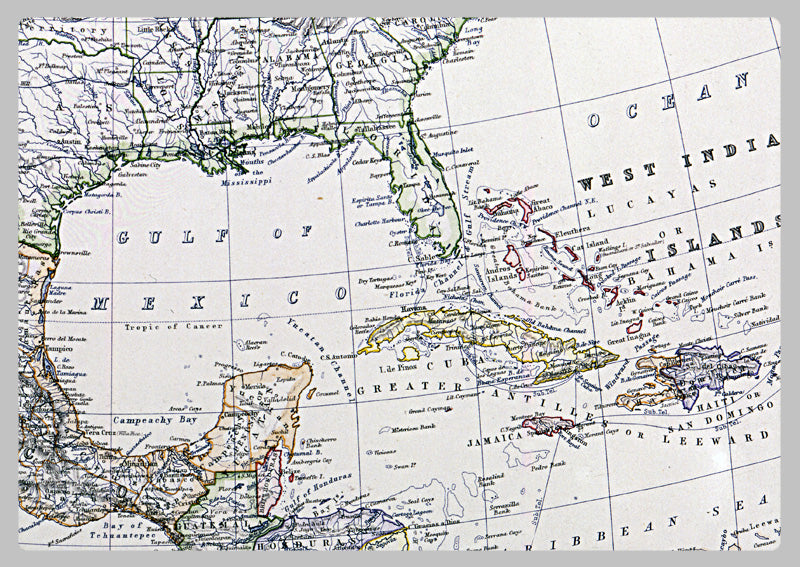 1861 - Map of North America by Keith Johnston