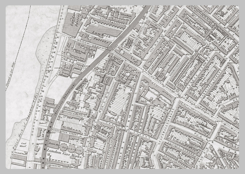 London 1872 Ordnance Survey Map - Sheet LV - Kennington