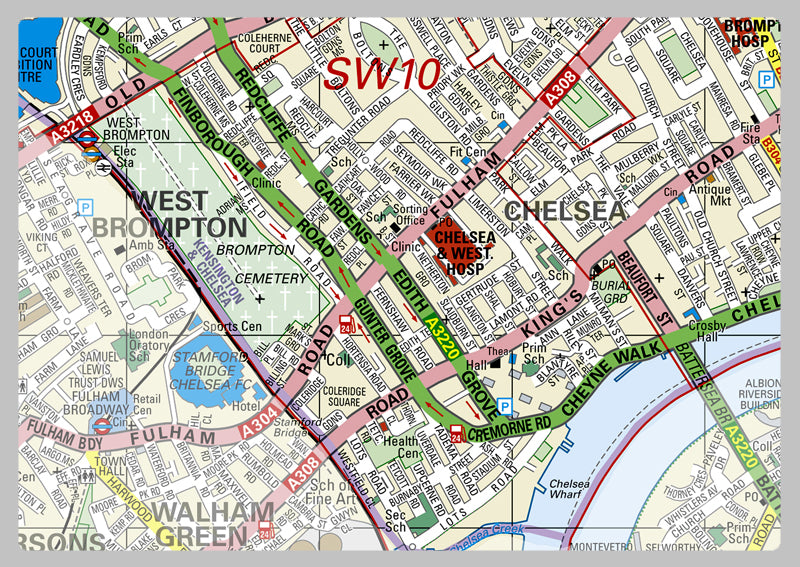 Kensington & Chelsea London Borough Map