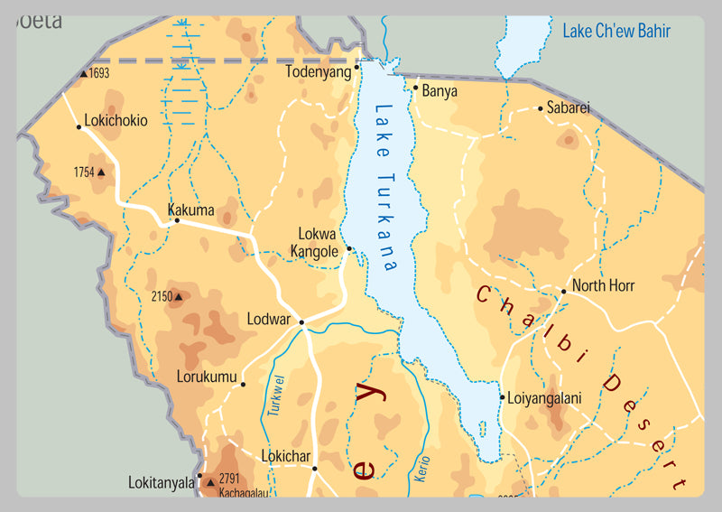 Kenya Physical Map
