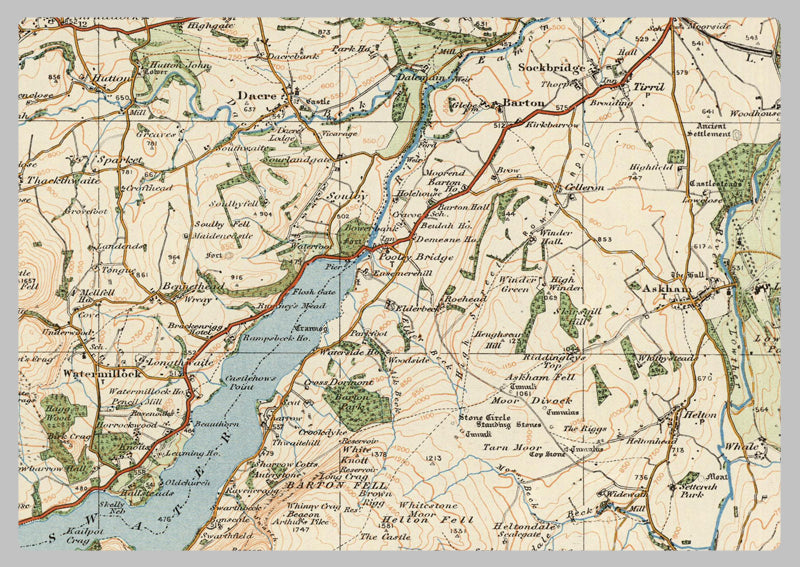 1920 Collection - Keswick & Ambleside Ordnance Survey Map