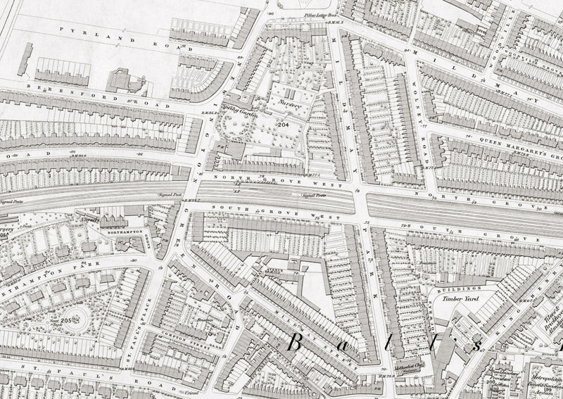 London 1872 Ordnance Survey Map - Sheet XVIII - Kingsland