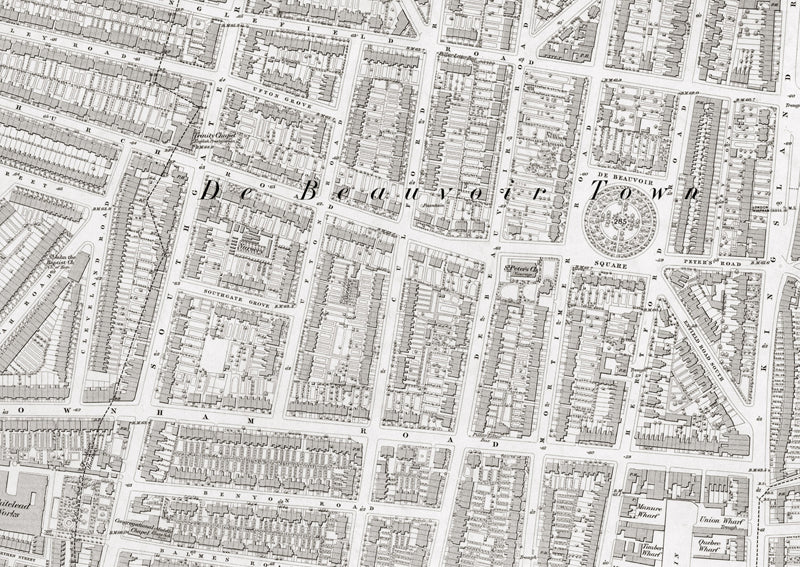 London 1872 Ordnance Survey Map - Sheet XVIII - Kingsland