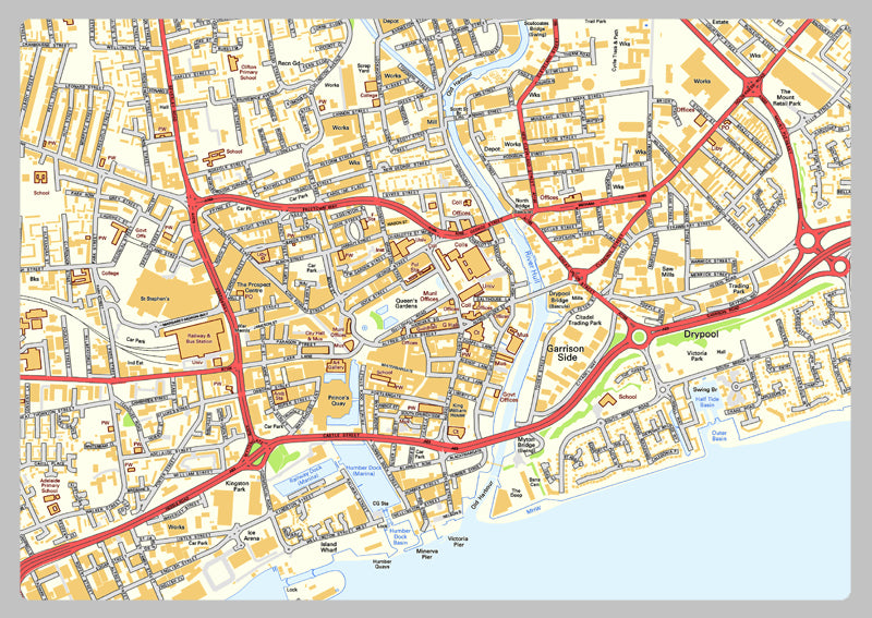 Kingston upon Hull Street Map